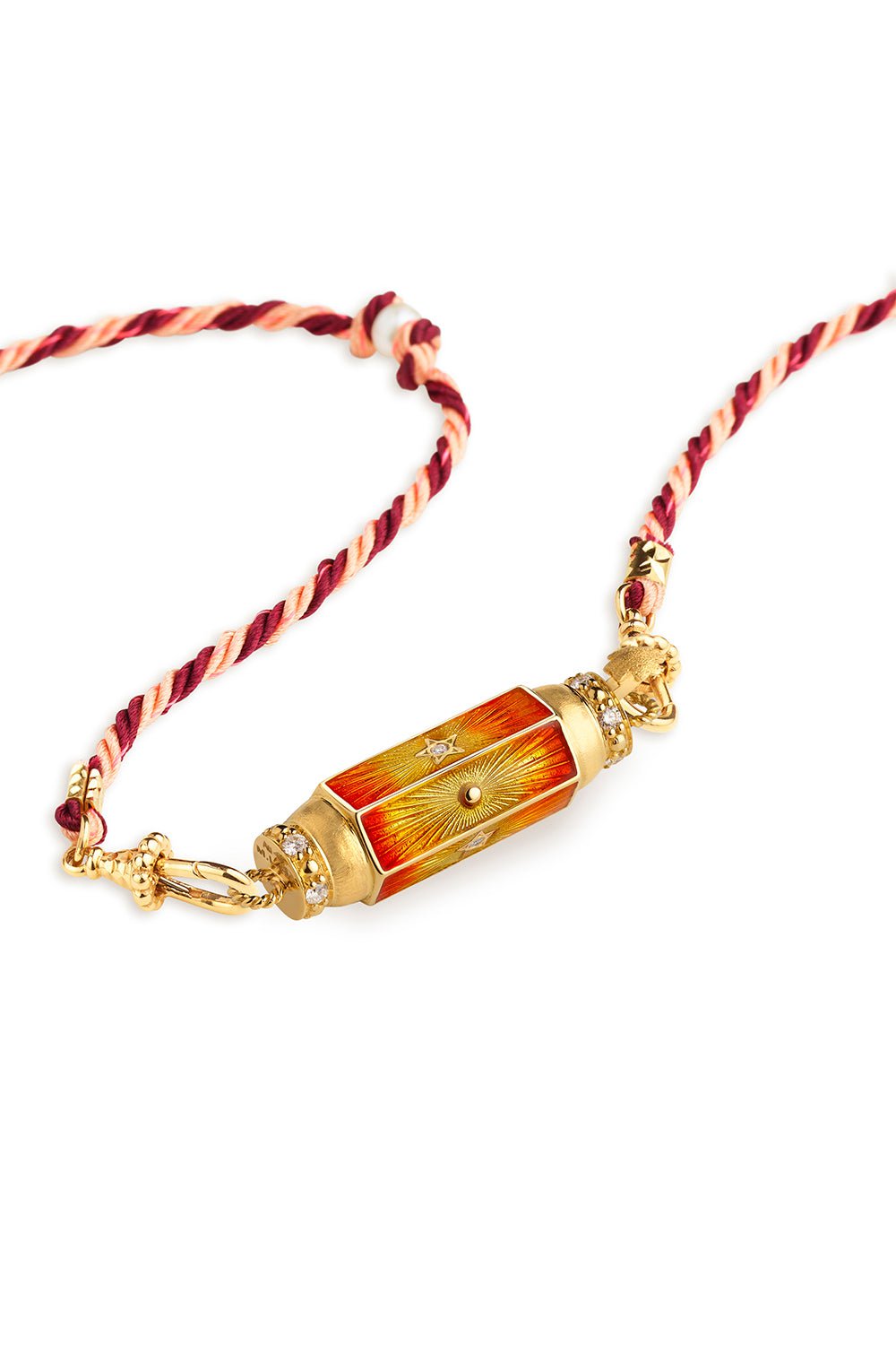 MARIE LICHTENBERG-Orange Baby Locket-YELLOW GOLD