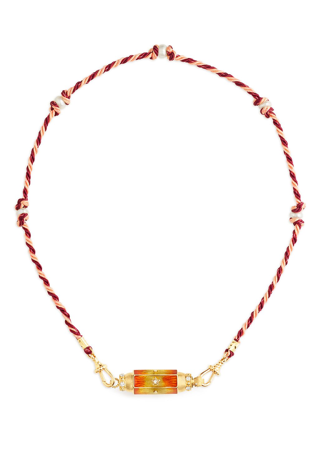 MARIE LICHTENBERG-Orange Baby Locket-YELLOW GOLD