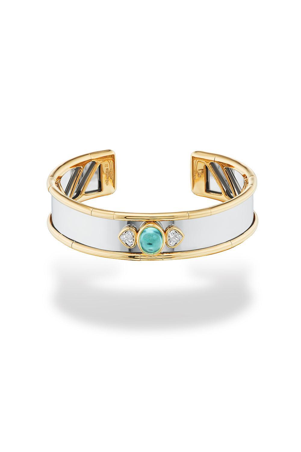 Simona Bangle Bracelet-YELLOW GOLD-M-JEWELRYFINE JEWELBRACELET O-MARINA B