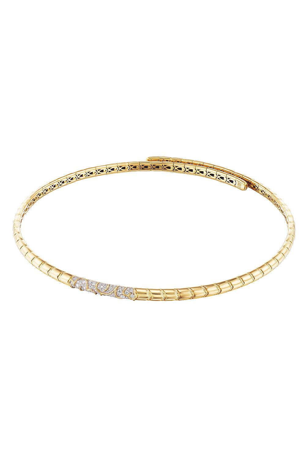 Diamond Ondine Collar Necklace-YELLOW GOLD-SMALL-JEWELRYFINE JEWELNECKLACE O-MARINA B