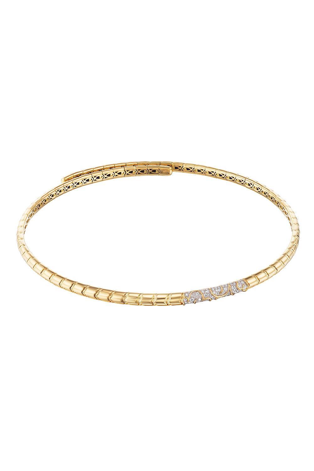 Diamond Ondine Collar Necklace-YELLOW GOLD-SMALL-JEWELRYFINE JEWELNECKLACE O-MARINA B