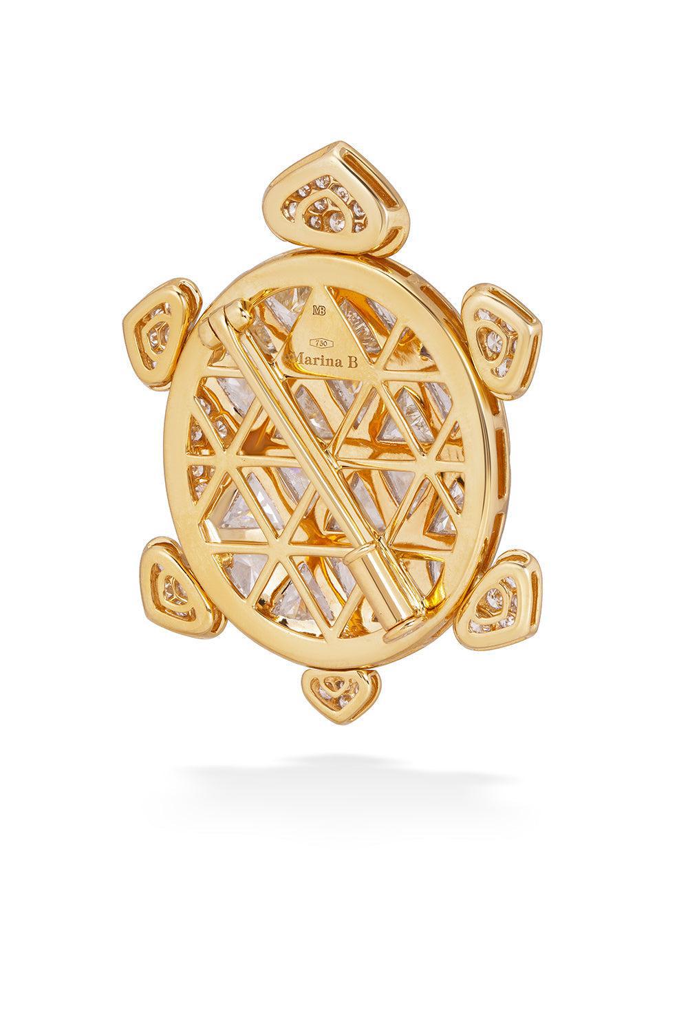 Dafne Brooch Pendant-YELLOW GOLD-JEWELRYFINE JEWELPENDANT-MARINA B
