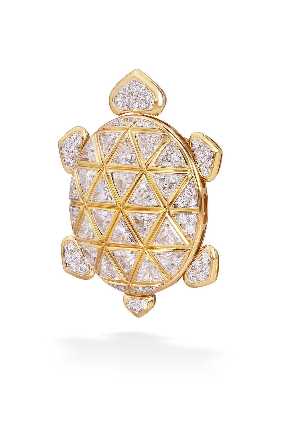 Dafne Brooch Pendant-YELLOW GOLD-JEWELRYFINE JEWELPENDANT-MARINA B