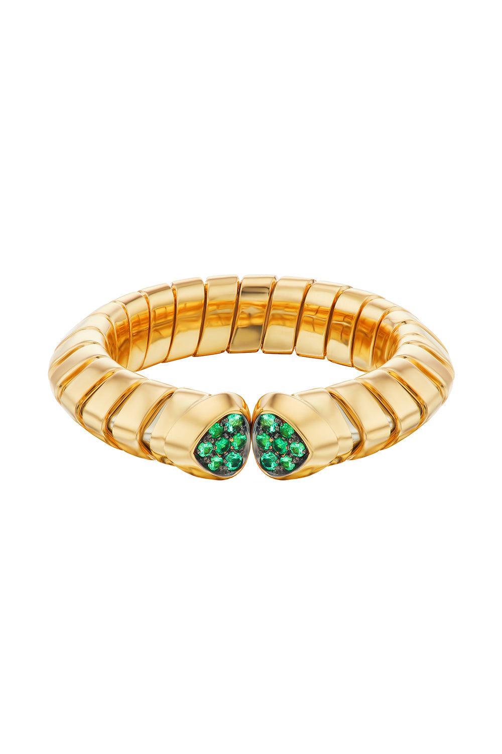 Emerald Trisolina Ring-YELLOW GOLD-6-JEWELRYFINE JEWELRING-MARINA B