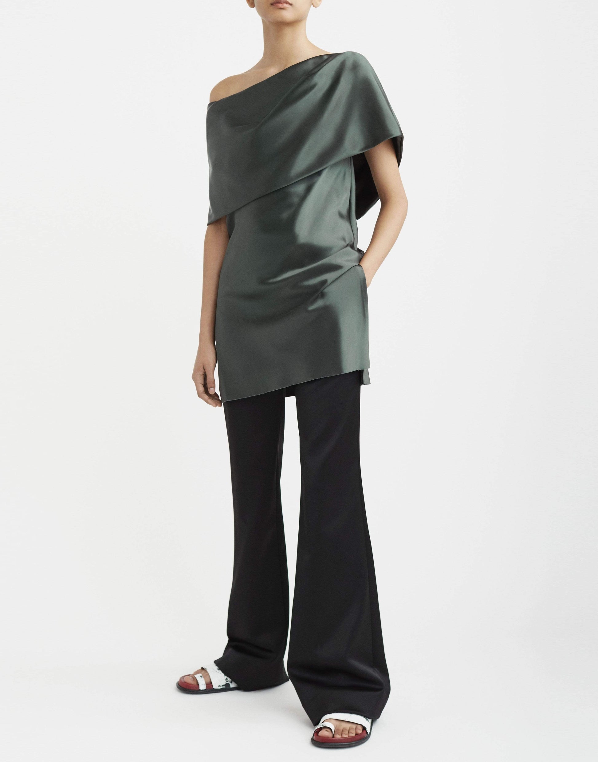 MARINA MOSCONE-Bias Fold Over Top-