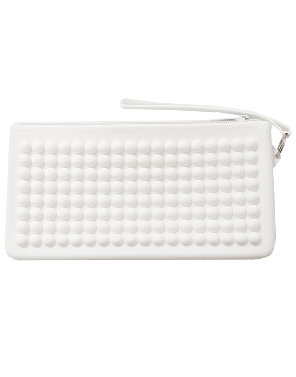 MARISSA COLLECTIONS-Lips Chelsea Clutch-WHITE