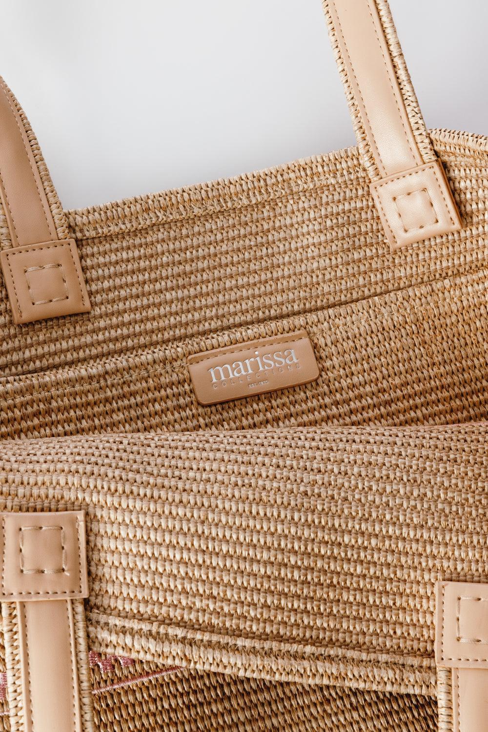 Logo Tote Bag-Brown-HANDBAGTOTES-MARISSA COLLECTIONS