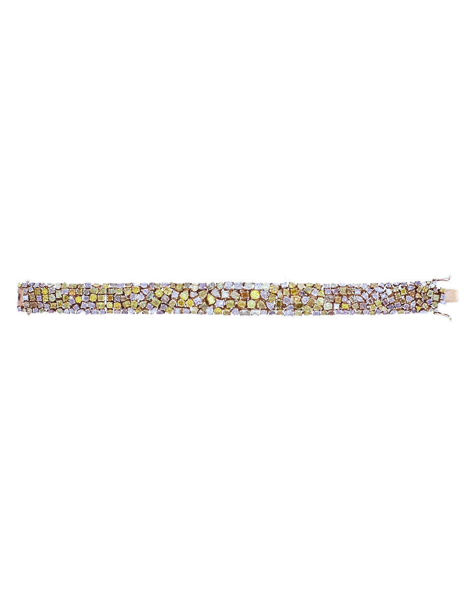 MARISSA DIAMONDS-Mixed Shape And Color Diamond Bracelet-ROSE GOLD