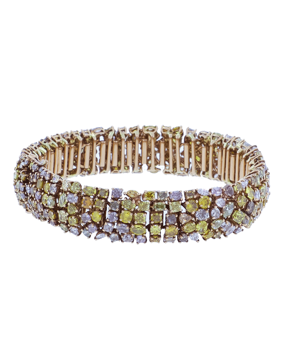 MARISSA DIAMONDS-Mixed Shape And Color Diamond Bracelet-ROSE GOLD