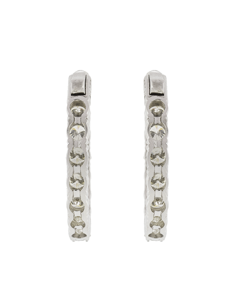 MARISSA DIAMONDS-Diamond Hoop Earrings-WHITE GOLD