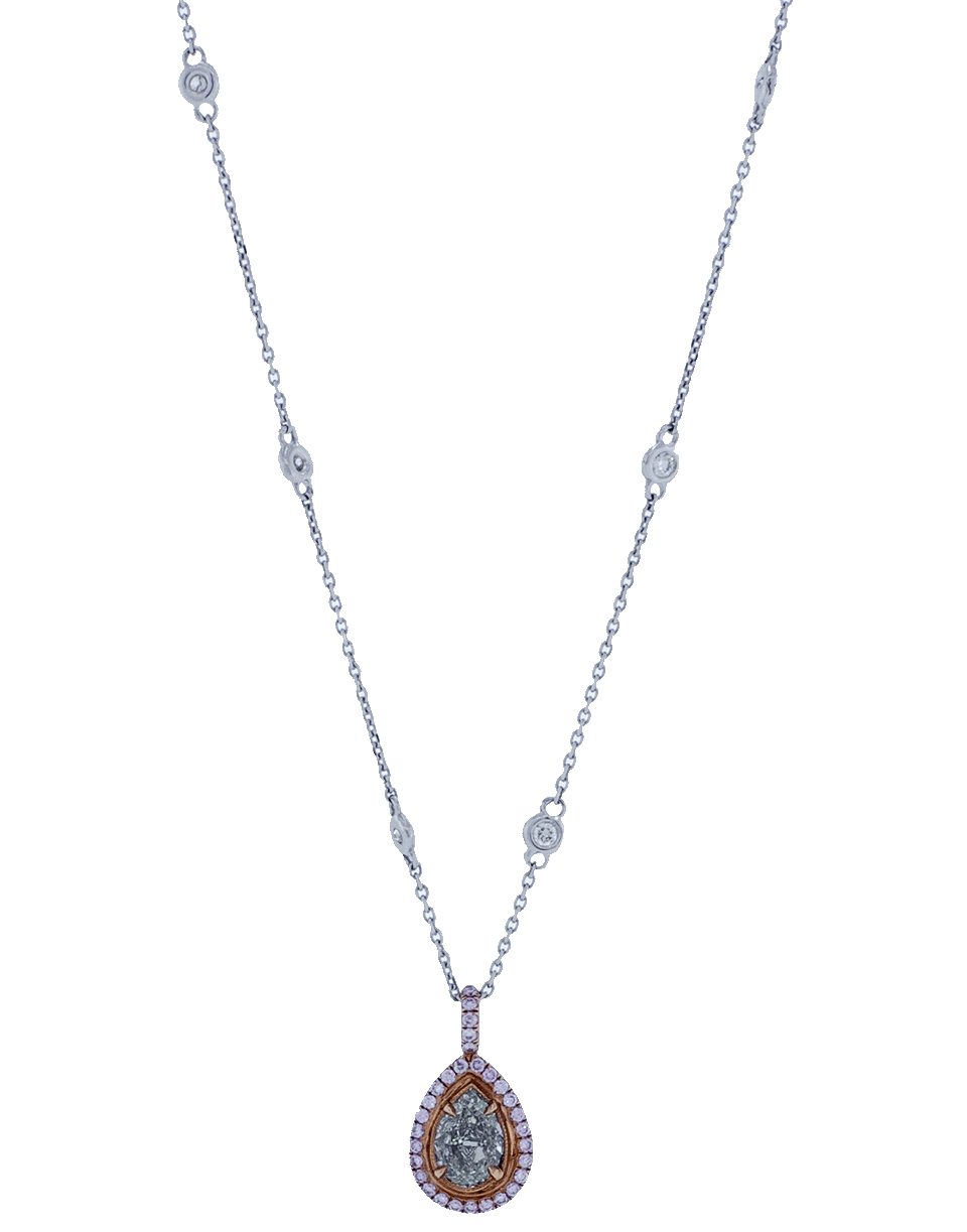 MARISSA DIAMONDS-Fancy Diamond Necklace-ROSE GOLD