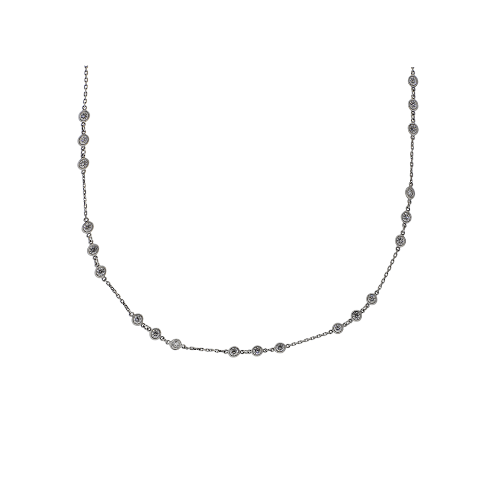 MARISSA DIAMONDS-Diamond By The Yard Necklace-WHITE GOLD