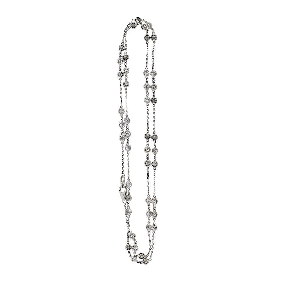 MARISSA DIAMONDS-Diamond By The Yard Necklace-WHITE GOLD
