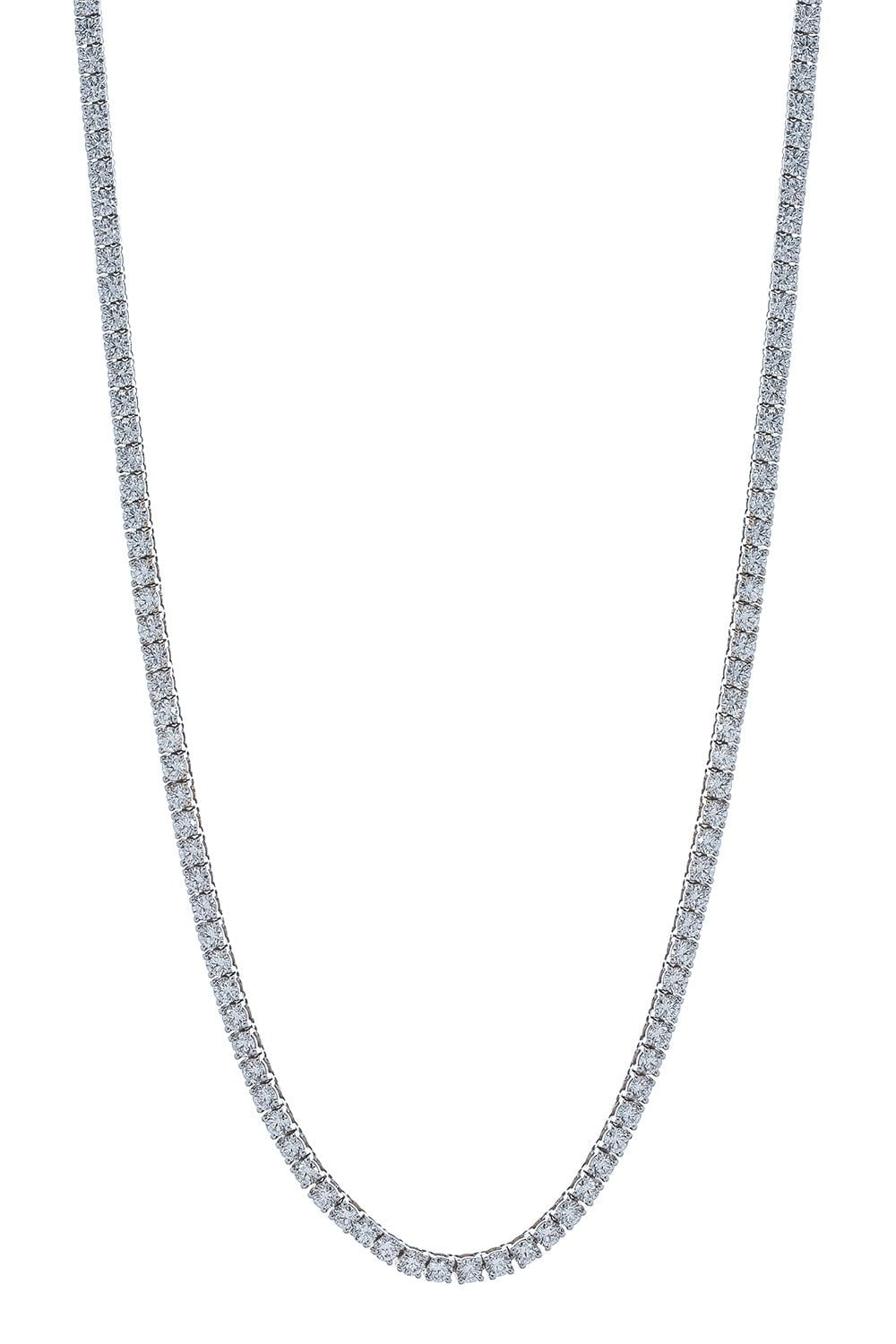 MARISSA DIAMONDS-Diamond Tennis Necklace - 9.48ctw-WHITE GOLD