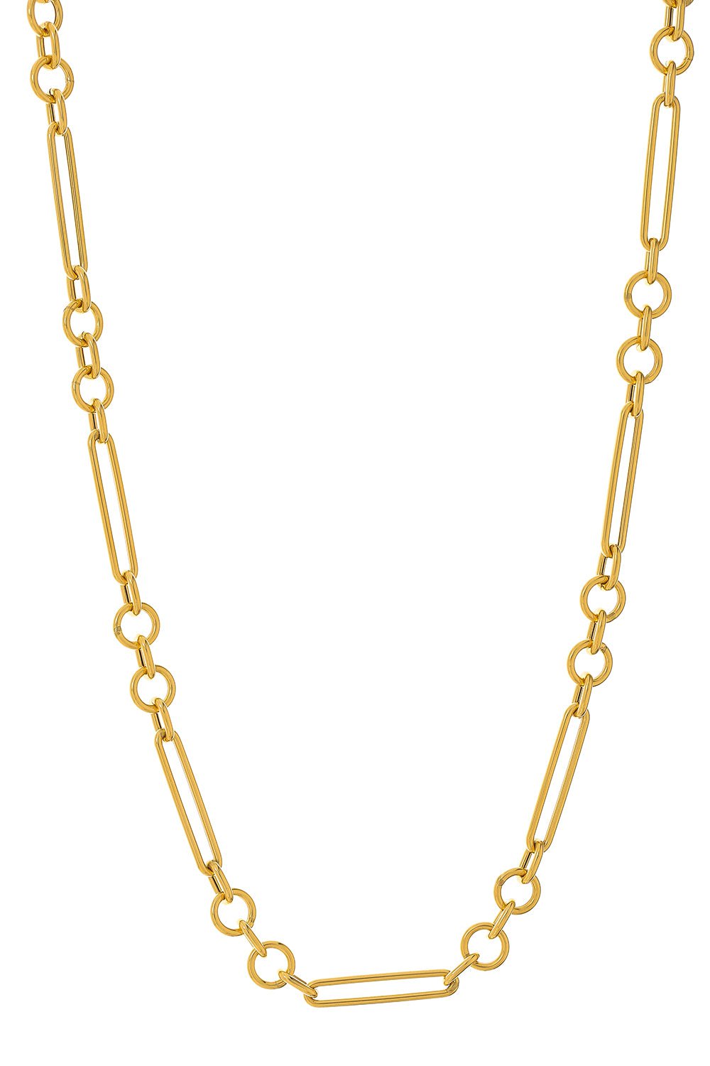 MARISSA DIAMONDS-Medium Albert Chain-YELLOW GOLD