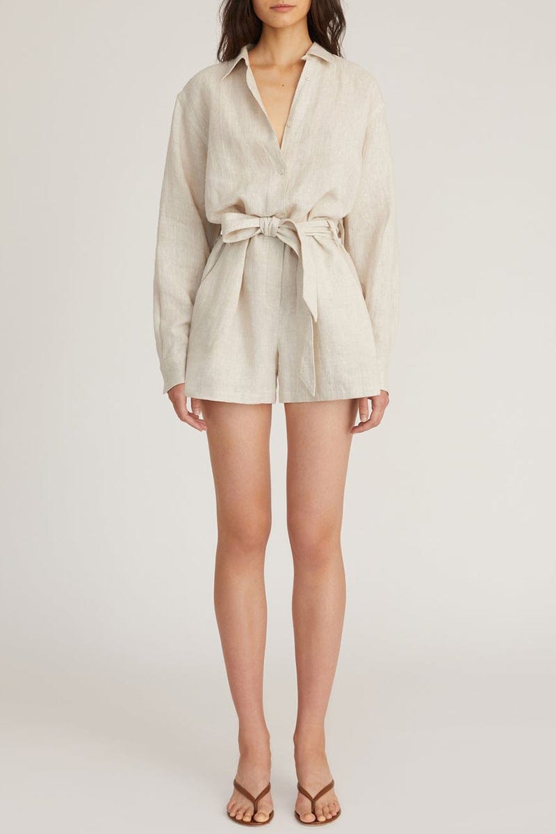 MARISSA WEBB-Rowan Button Down Romper-