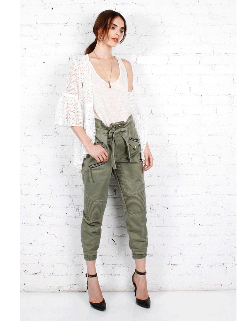 MARISSA WEBB-Moritz Lace Zip Blouse-