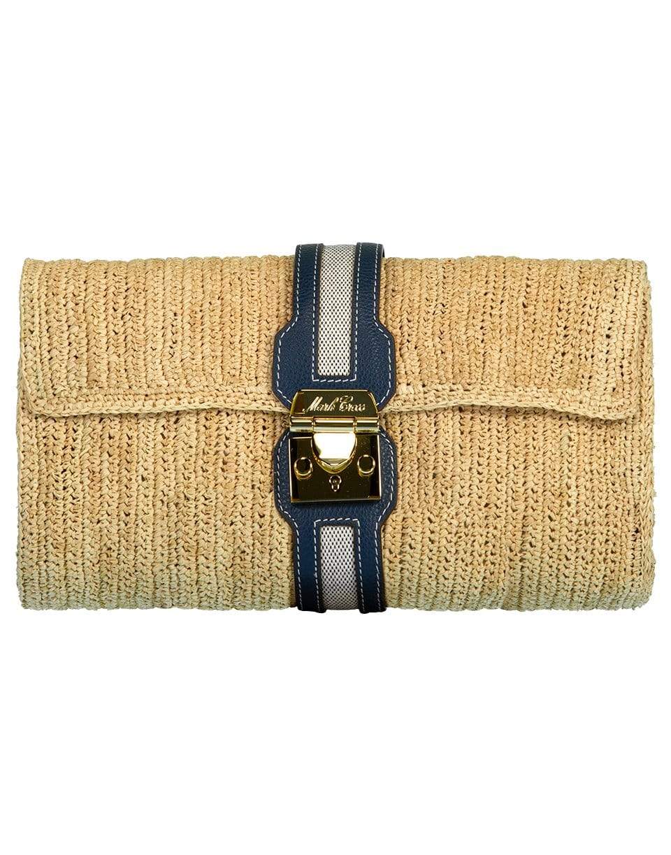 MARK CROSS-Sylvette Clutch-NAT/NVY