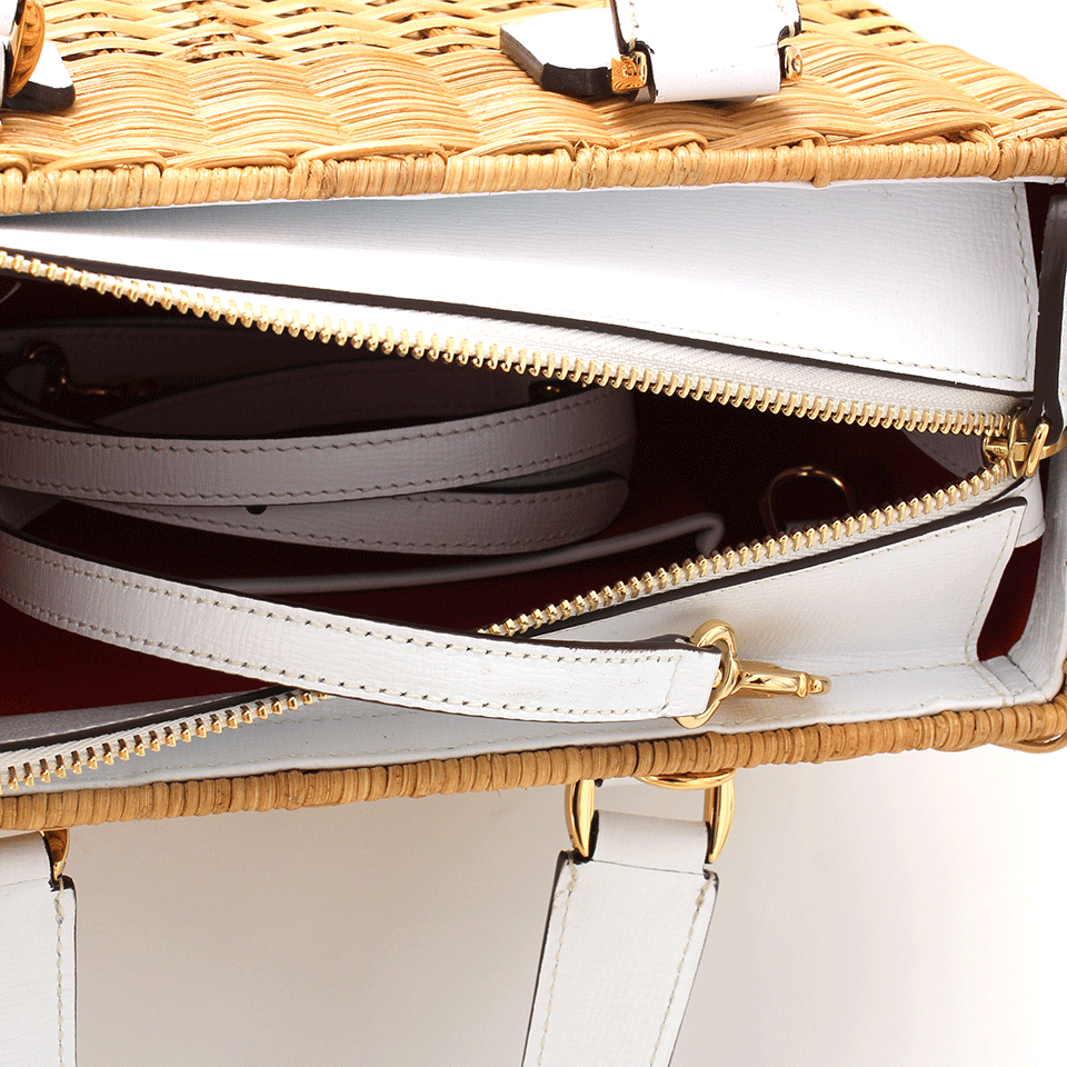 MARK CROSS-Manray Small Tote-WHITE