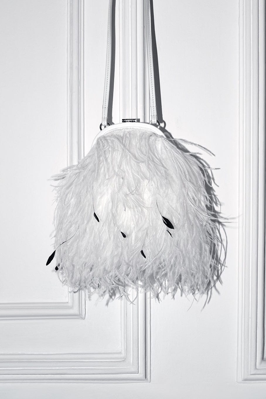 MARK CROSS-Frame Crossbody Bag-BRGTWHT