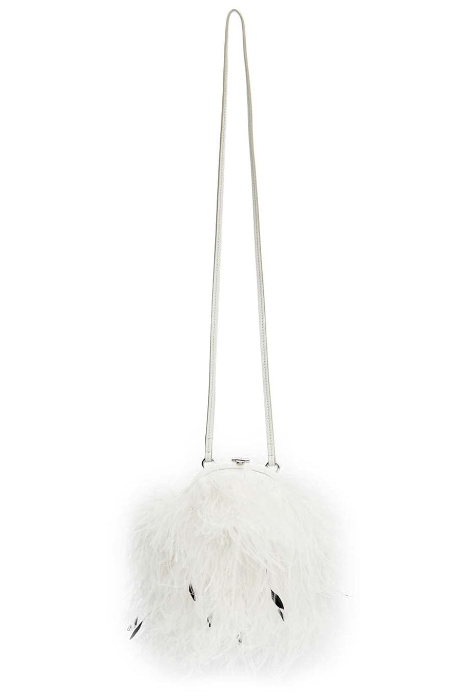 MARK CROSS-Frame Crossbody Bag-BRGTWHT