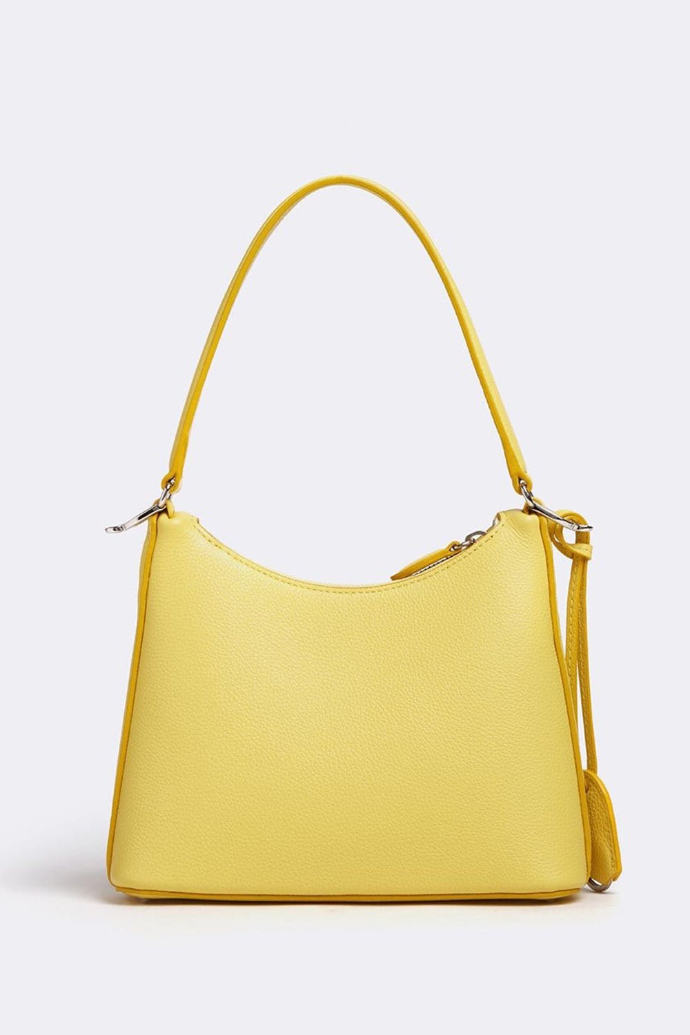 MARK CROSS-Lemon Murphy Zip Mini Hobo Leather Bag-LEMON