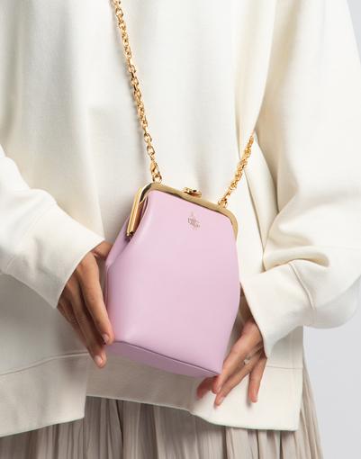MARK CROSS-Susanna Crossbody Leather Frame Pouch Bag-LILAC