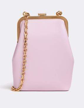 MARK CROSS-Susanna Crossbody Leather Frame Pouch Bag-LILAC