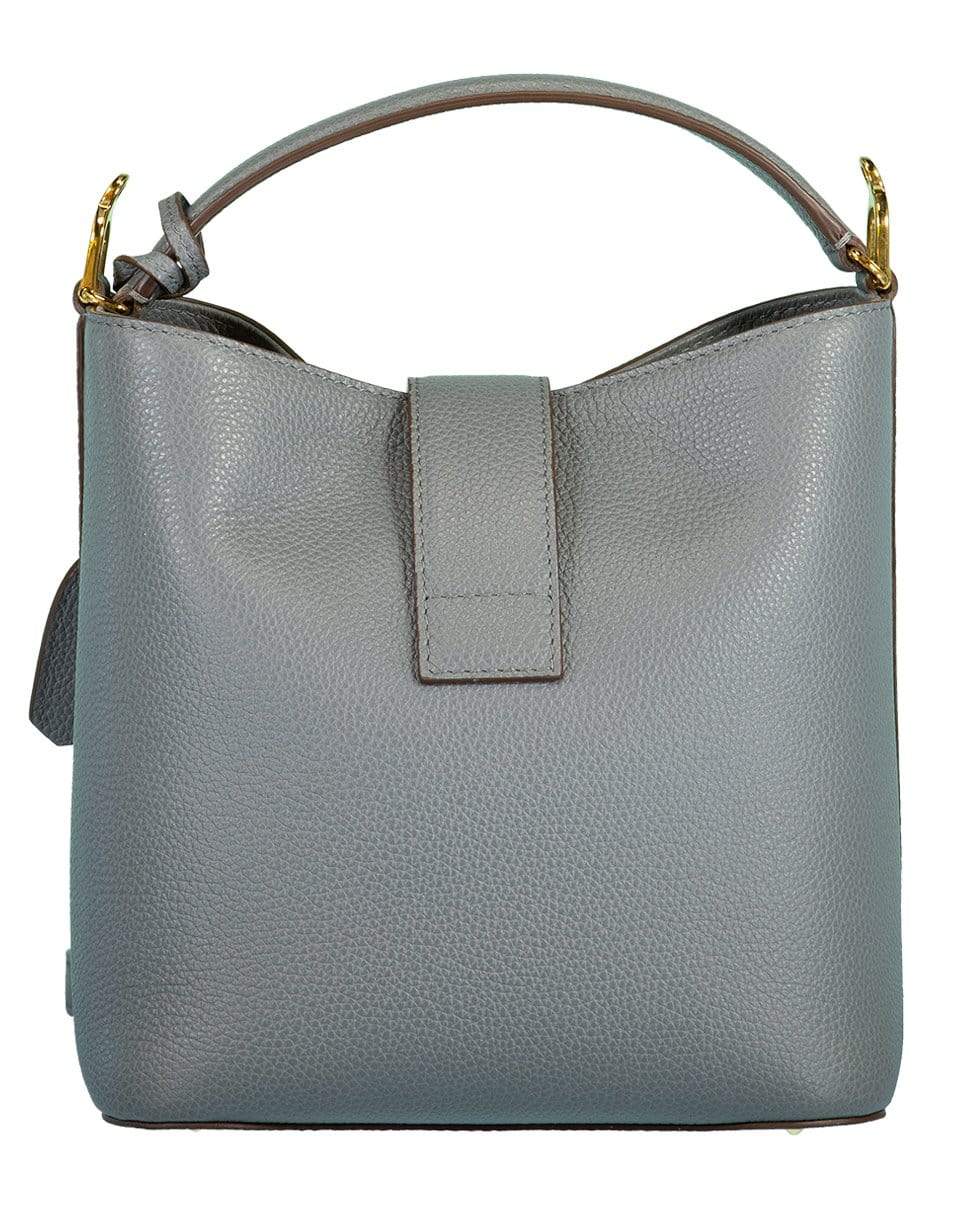 MARK CROSS-Pewter Murphy Small Leather Bucket Bag-PEWTER