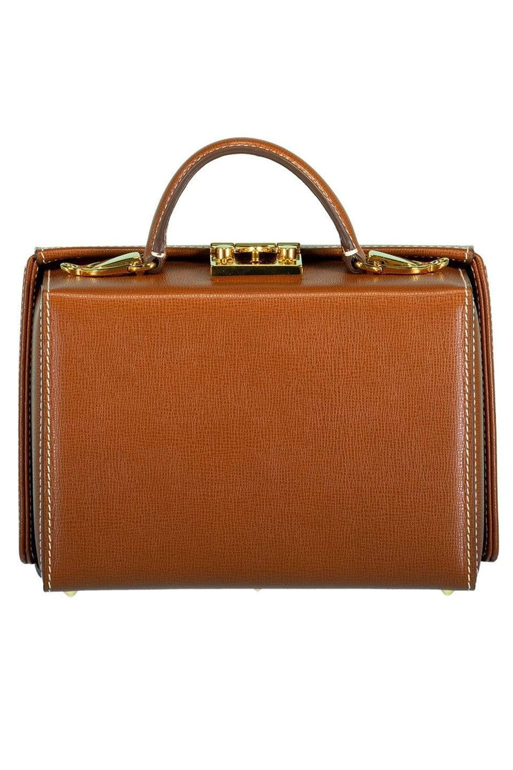MARK CROSS-Acorn Grace Small Franzi Leather Box Bag-ACORN