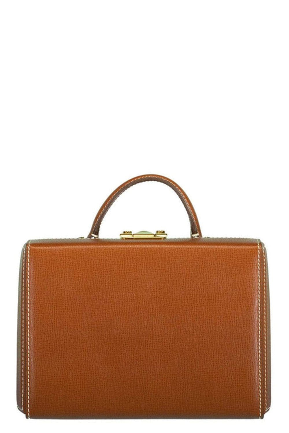 MARK CROSS-Acorn Grace Small Franzi Leather Box Bag-ACORN