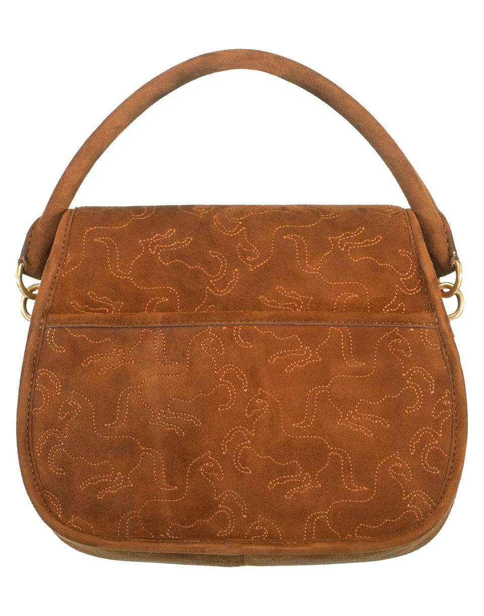 MARK CROSS-Christy Small Suede Bag-ACORN