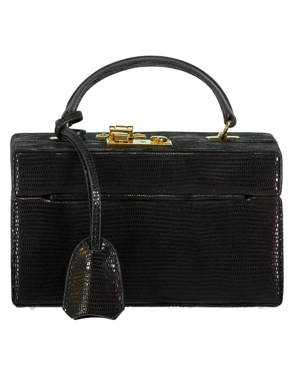 MARK CROSS-Black 1845 Leather Mini Trunk-BLACK