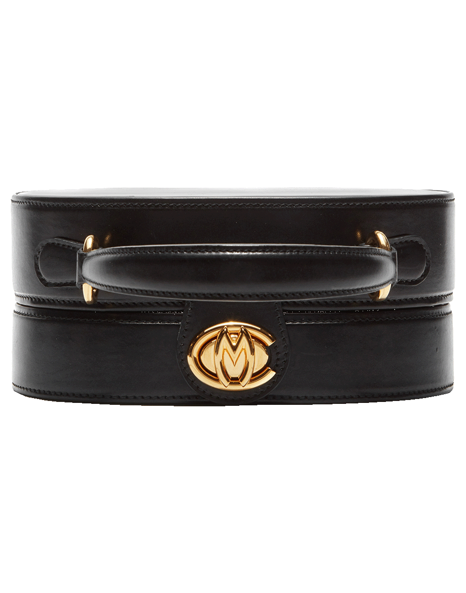 MARK CROSS-Black Gianna Oval Box Bag-BLACK