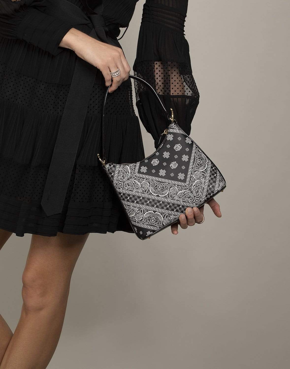 MARK CROSS-Murphy Zip Nappa Bag - Black-BLACK