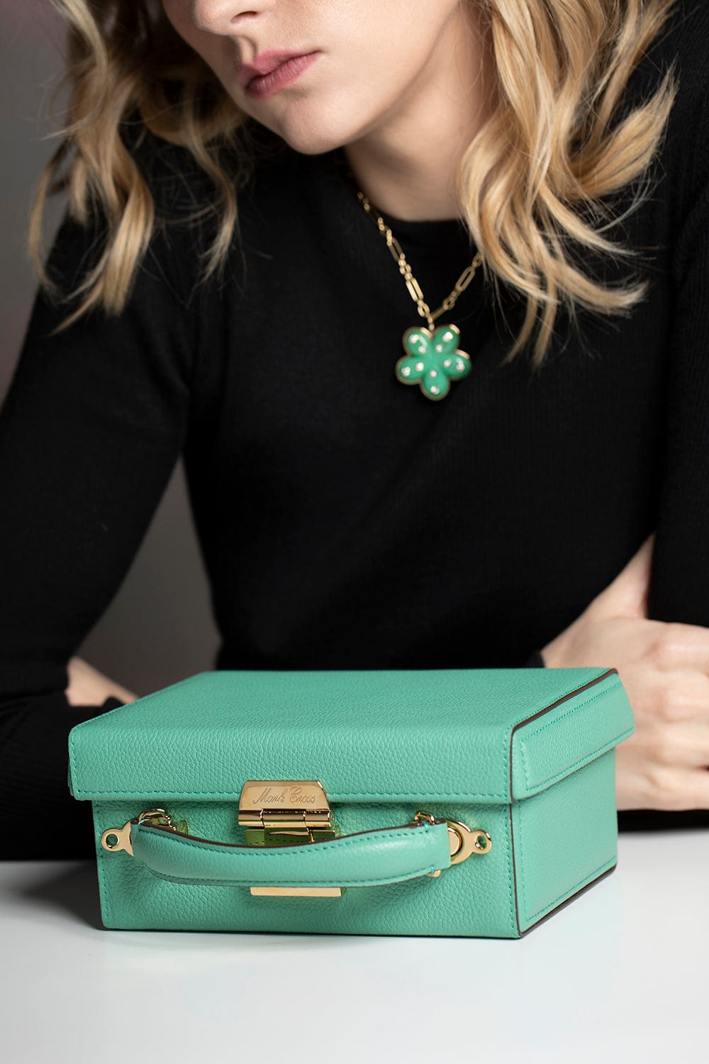 MARK CROSS-Grace Small Box-CELADON