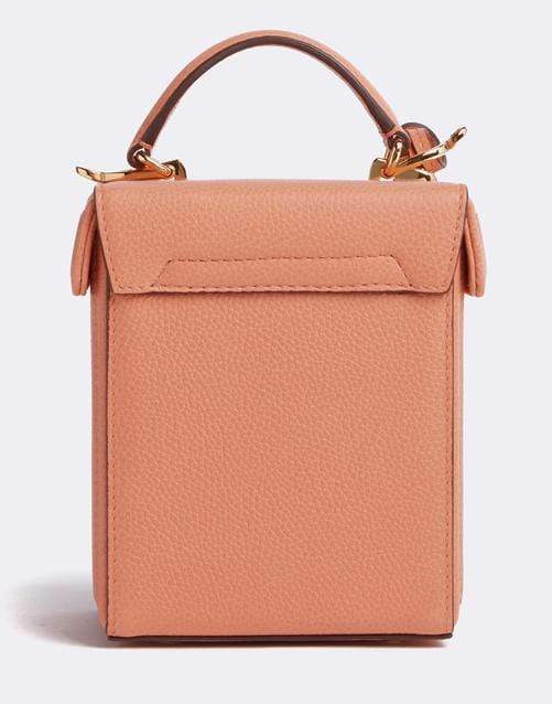 MARK CROSS-Grace Cube Leather Box Bag - Dusty Peach-DSTYPEAC