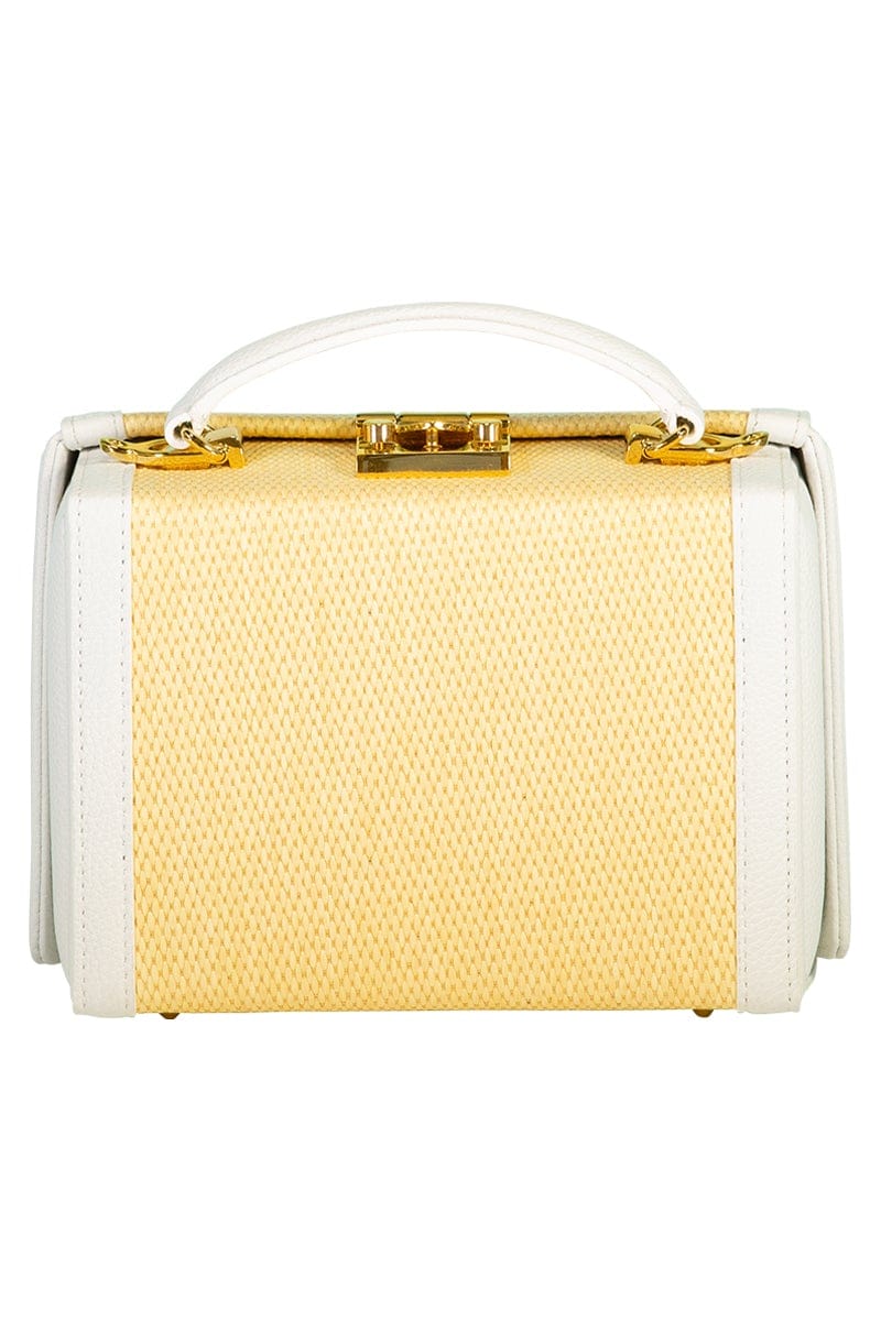 MARK CROSS-Grace Small Box Bag - Natural-NATURAL