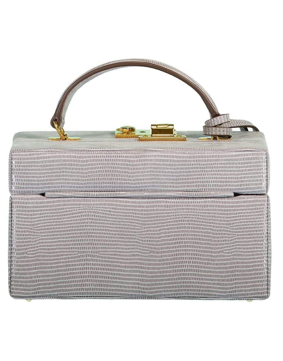 MARK CROSS-Pewter 1845 Leather Mini Trunk-PEWTER