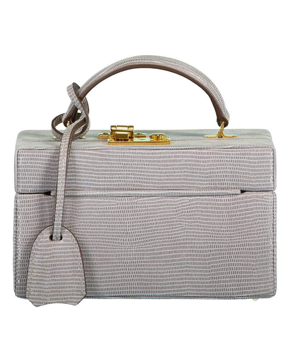 MARK CROSS-Pewter 1845 Leather Mini Trunk-PEWTER