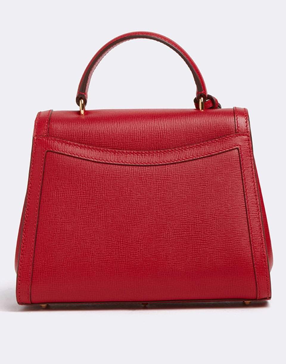 MARK CROSS-Madeline Mini Lady Leather Top Handle Bag-RED