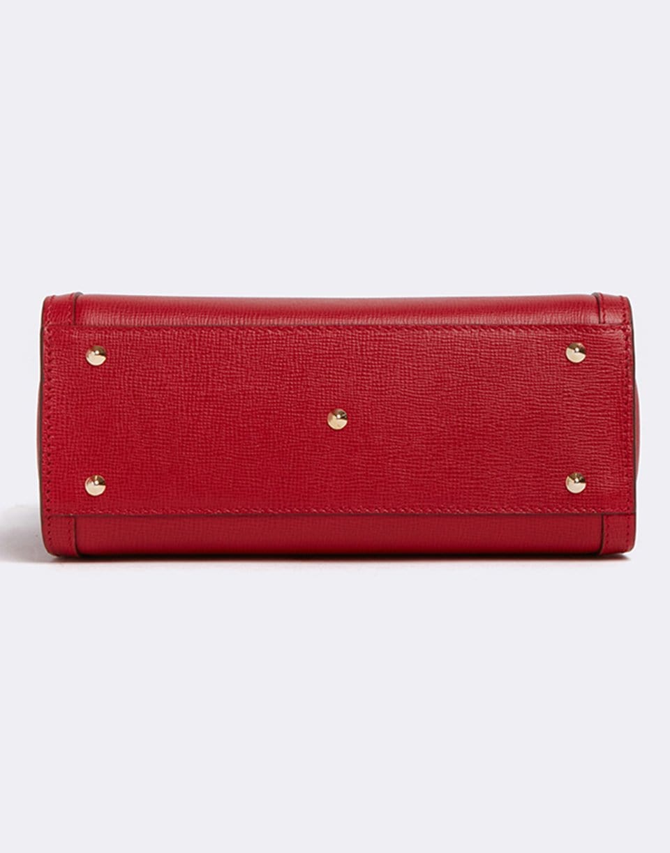 MARK CROSS-Madeline Mini Lady Leather Top Handle Bag-RED