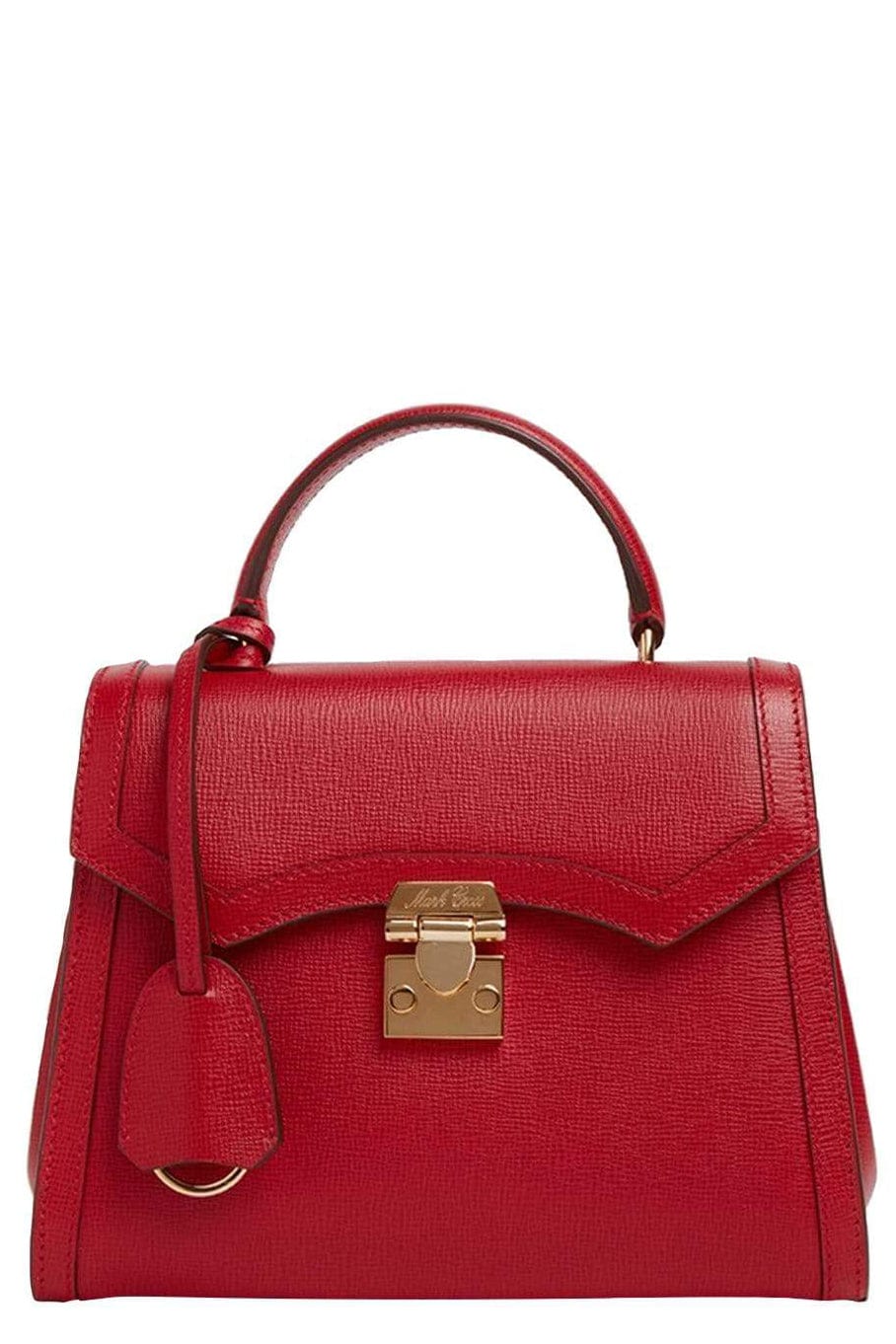 MARK CROSS-Madeline Mini Lady Leather Top Handle Bag-RED