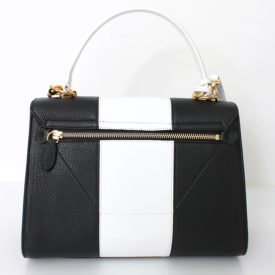 MARK CROSS-Hadley Top Handle Bag-BLK/WHT