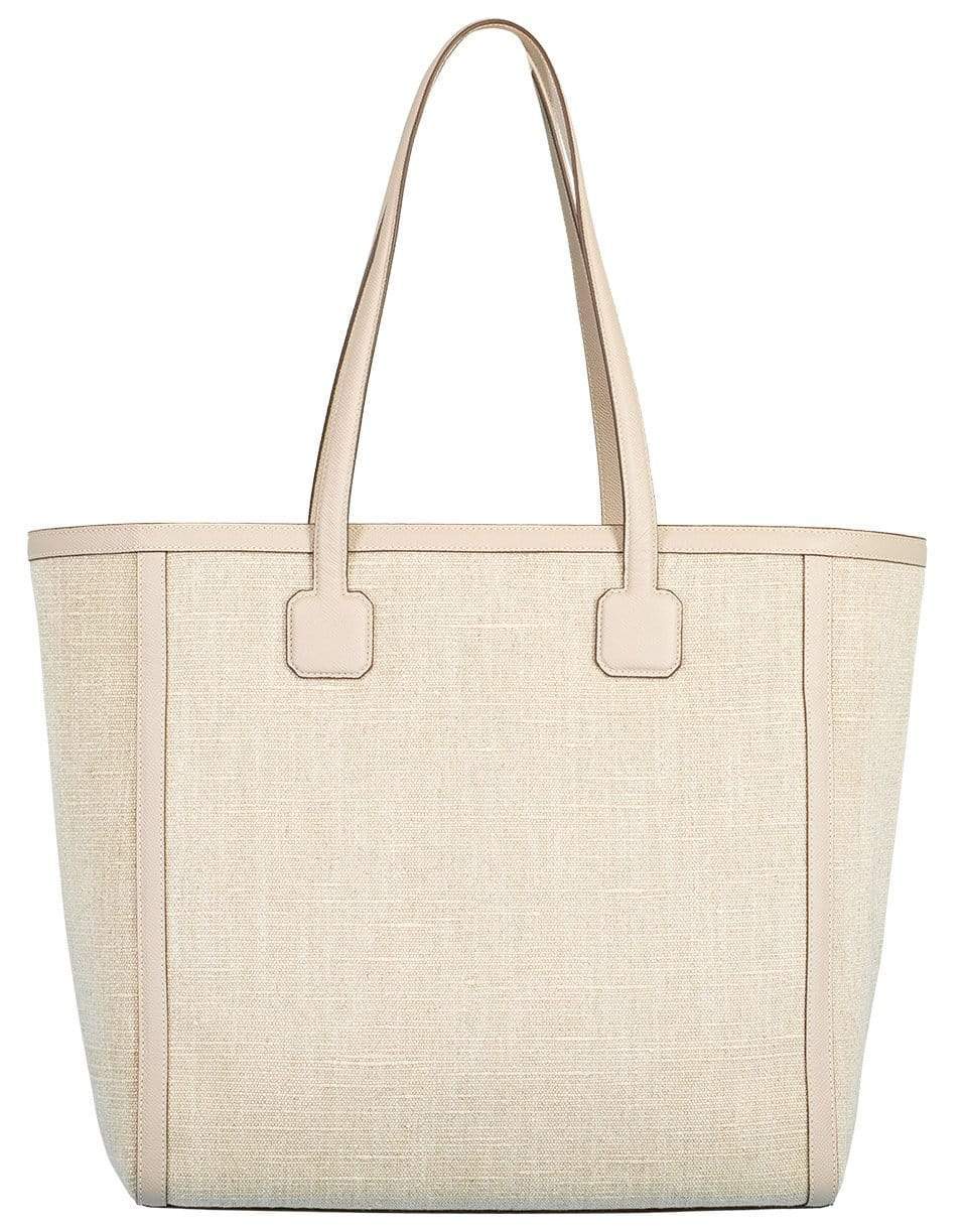 MARK CROSS-Antibes Washed Linen Tote-TAUPE