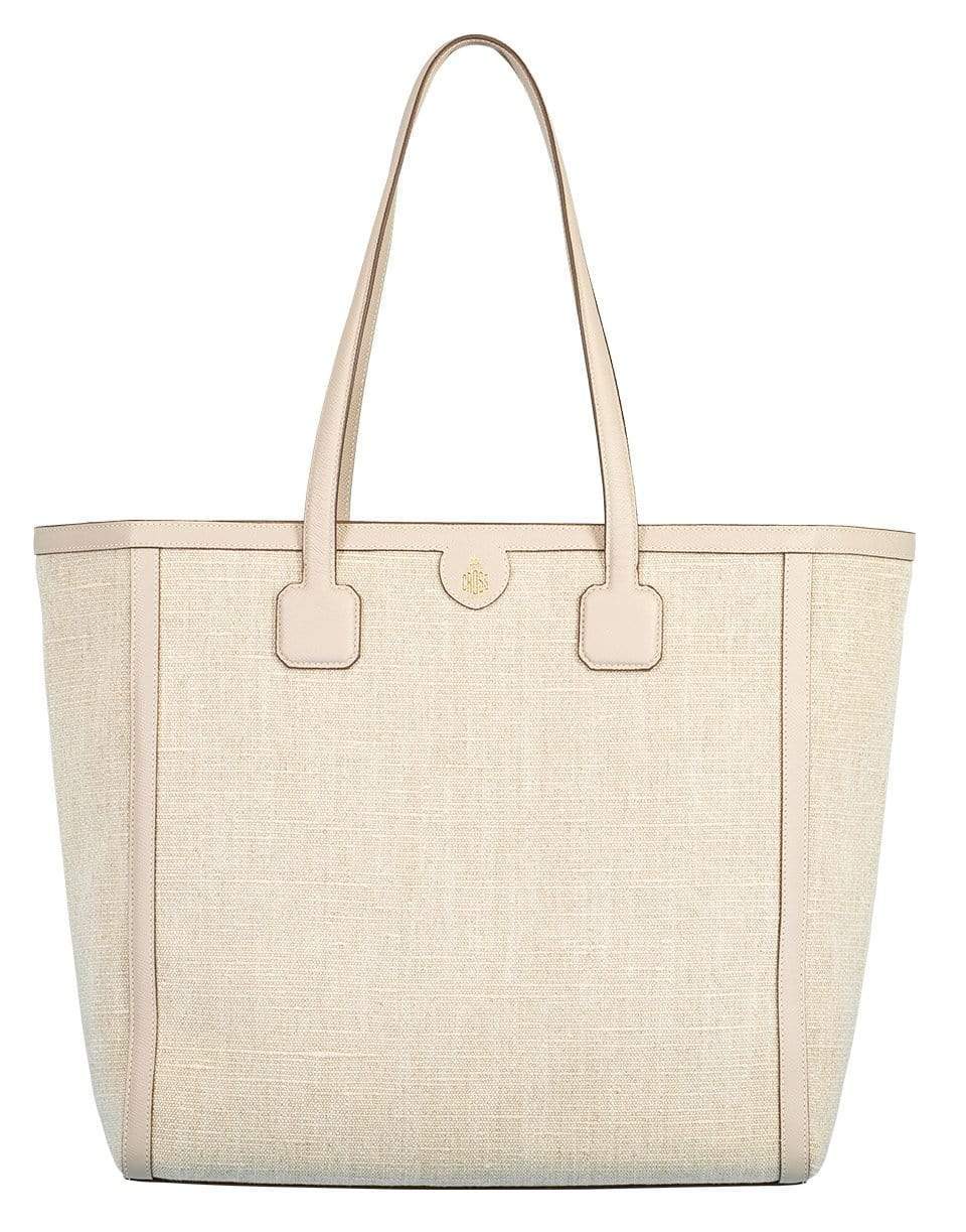 MARK CROSS-Antibes Washed Linen Tote-TAUPE