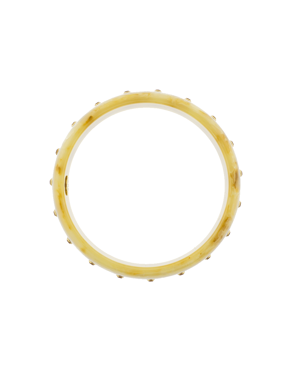 MARK DAVIS-Brown Bakelite Bangle-YELLOW GOLD
