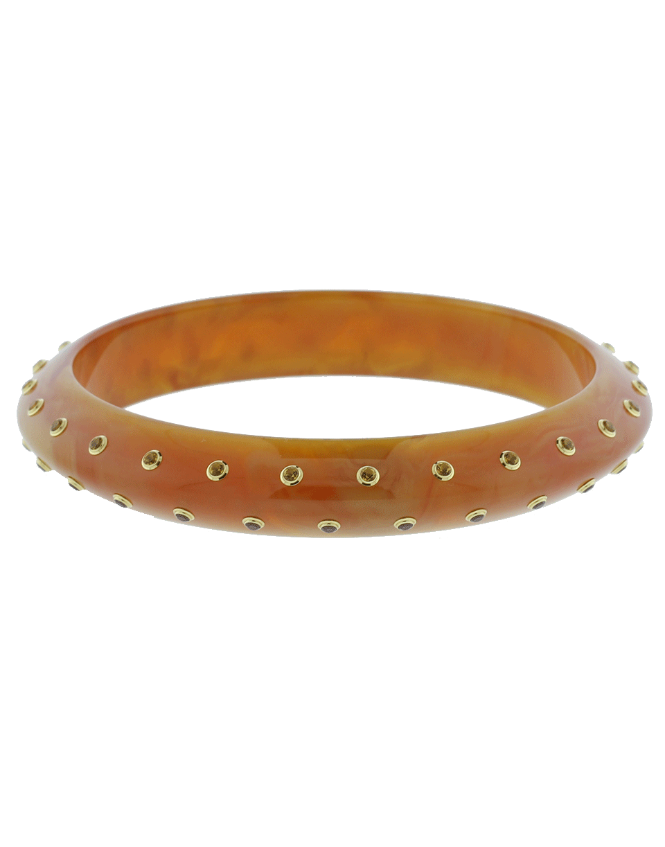 MARK DAVIS-Tortoise Bakelite Bangle-YELLOW GOLD