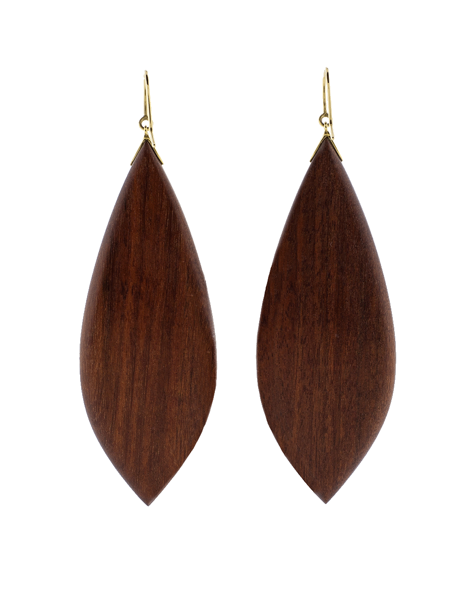 MARK DAVIS-Wood Earrings-YELLOW GOLD