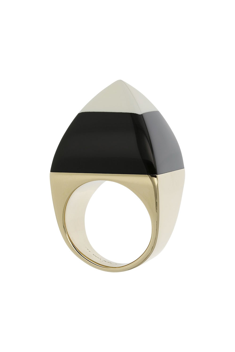 Black Bakelite Kendall Ring